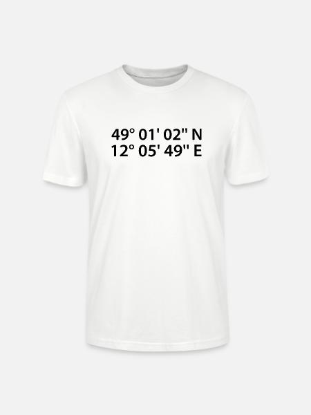 Regensburg Coordinates - Stanley/Stella CRAFTER Unisex Organic T-Shirt - white