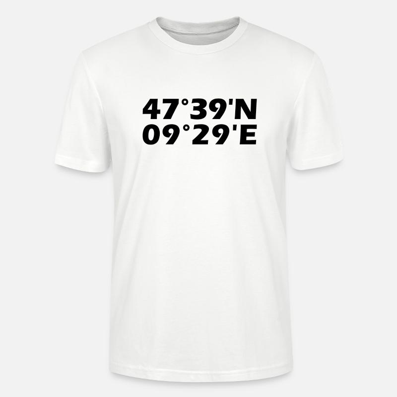 Coordonnées de Friedrichshafen - T-shirt bio CRAFTER Stanley Stella Unisexe - blanc