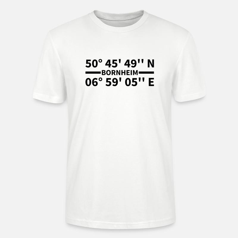 Coordonnées de Bornheim - T-shirt bio CRAFTER Stanley Stella Unisexe - blanc