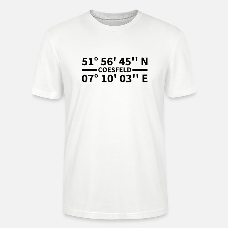 Coesfeld Koordinaten - Stanley/Stella Unisex Bio-T-Shirt CRAFTER - Weiß