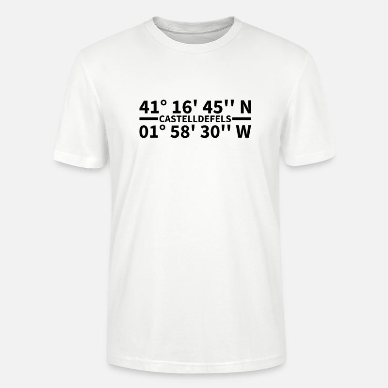 Coordonnées de Castelldefels - T-shirt bio CRAFTER Stanley Stella Unisexe - blanc