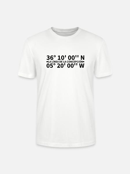 La Línea de la Concepción coordinates - Stanley Stella CRAFTER unisex økologisk-T-shirt - hvid