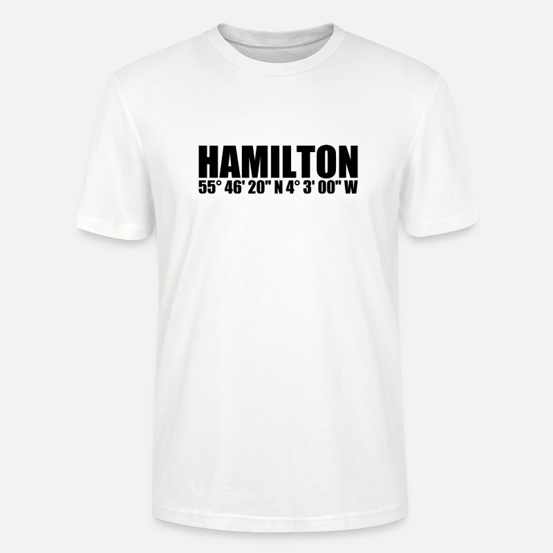 Hamilton coordinates - Stanley/Stella CRAFTER Unisex Organic T-Shirt - white