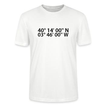 Coordonnées parla - T-shirt bio CRAFTER Stanley Stella Unisexe - blanc - Devant - Alina (178cm) & Michal (187cm)