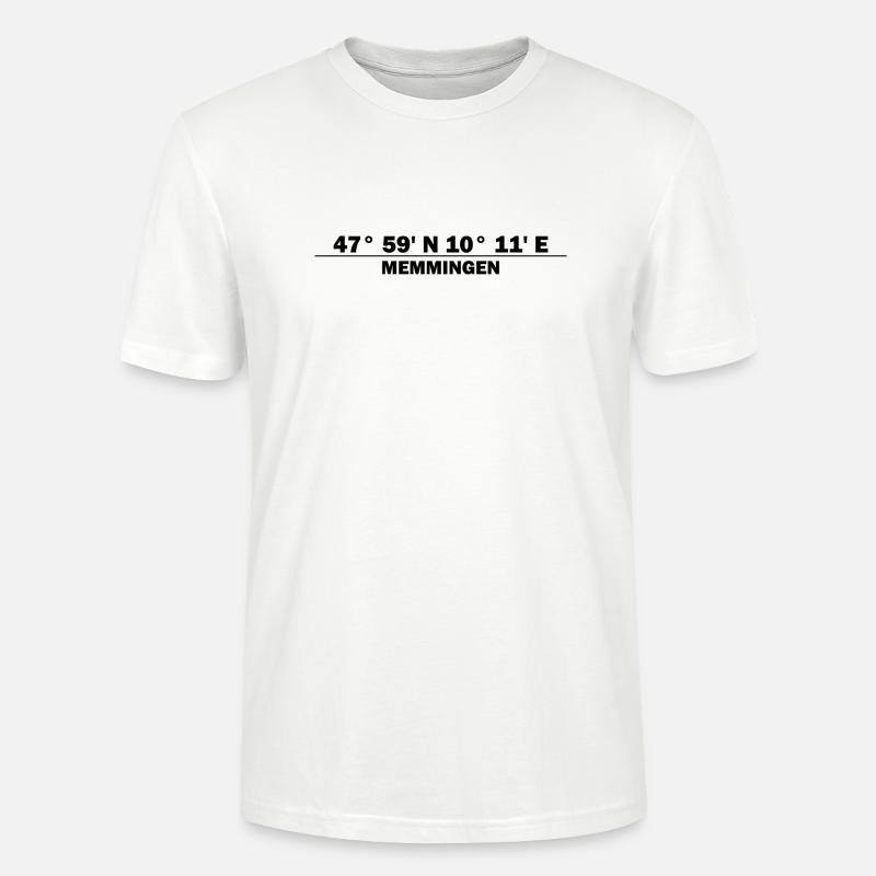 Coordonnées de Memmingen - T-shirt bio CRAFTER Stanley Stella Unisexe - blanc