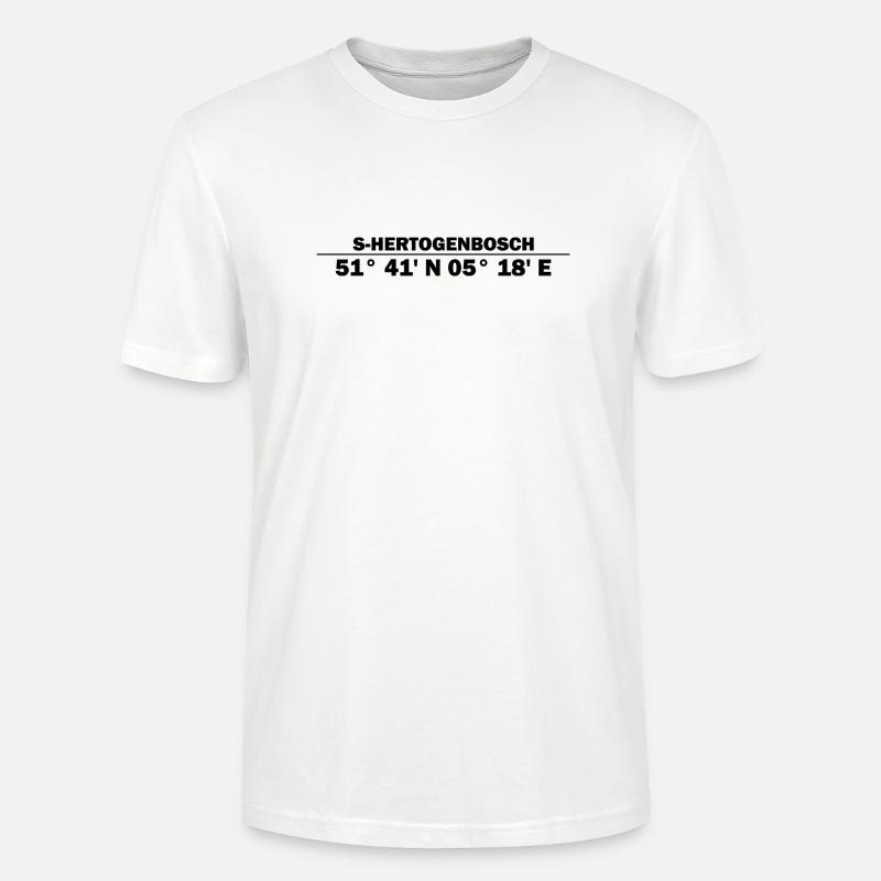 Coordonnées de 's-Hertogenbosch - T-shirt bio CRAFTER Stanley Stella Unisexe - blanc