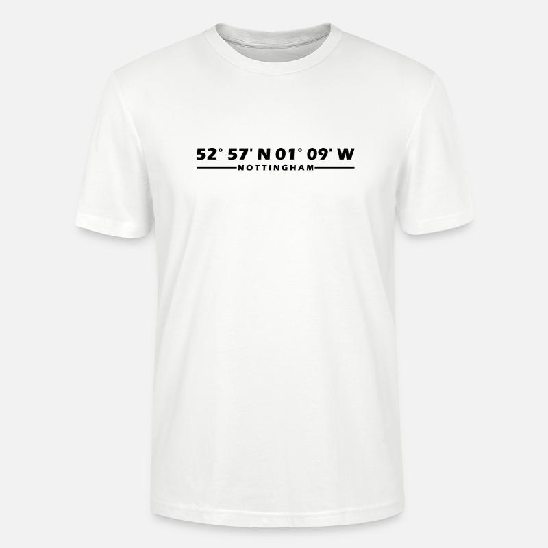 Coordonnées de Nottingham - T-shirt bio CRAFTER Stanley Stella Unisexe - blanc