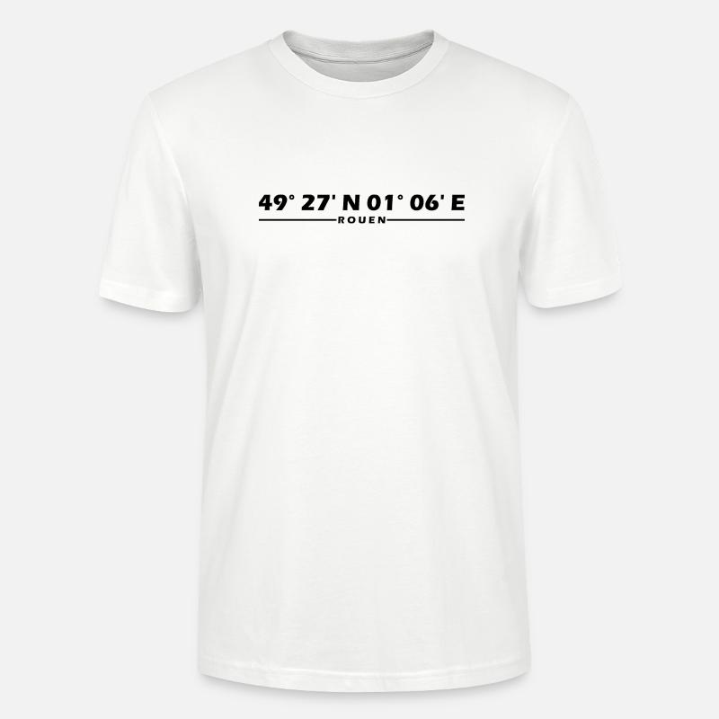 Coordonnées de Rouen - T-shirt bio CRAFTER Stanley Stella Unisexe - blanc