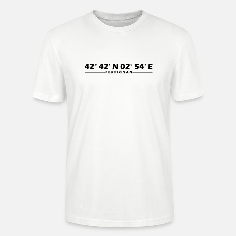 Perpignan coordinates - Stanley/Stella CRAFTER Unisex Organic T-Shirt - white