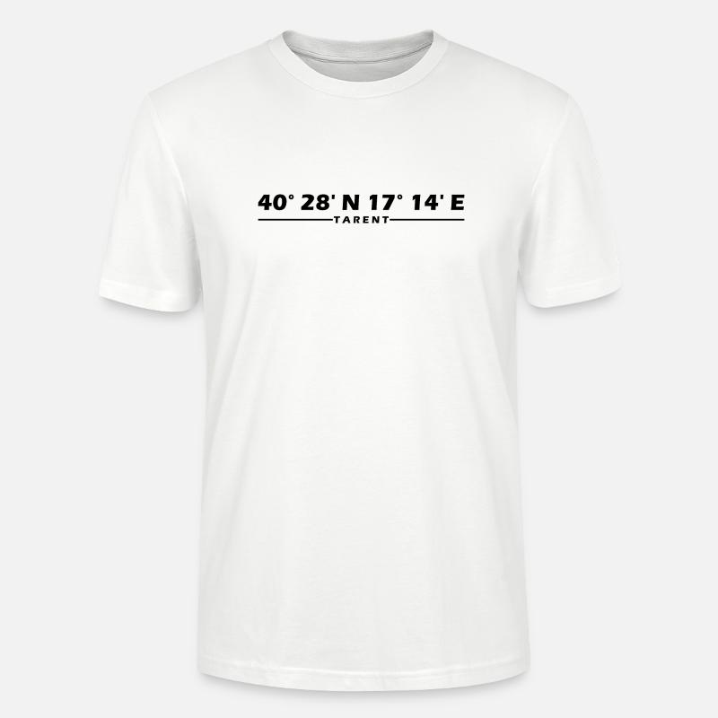 Taranto Coordinates - Stanley/Stella CRAFTER Unisex Organic T-Shirt - white