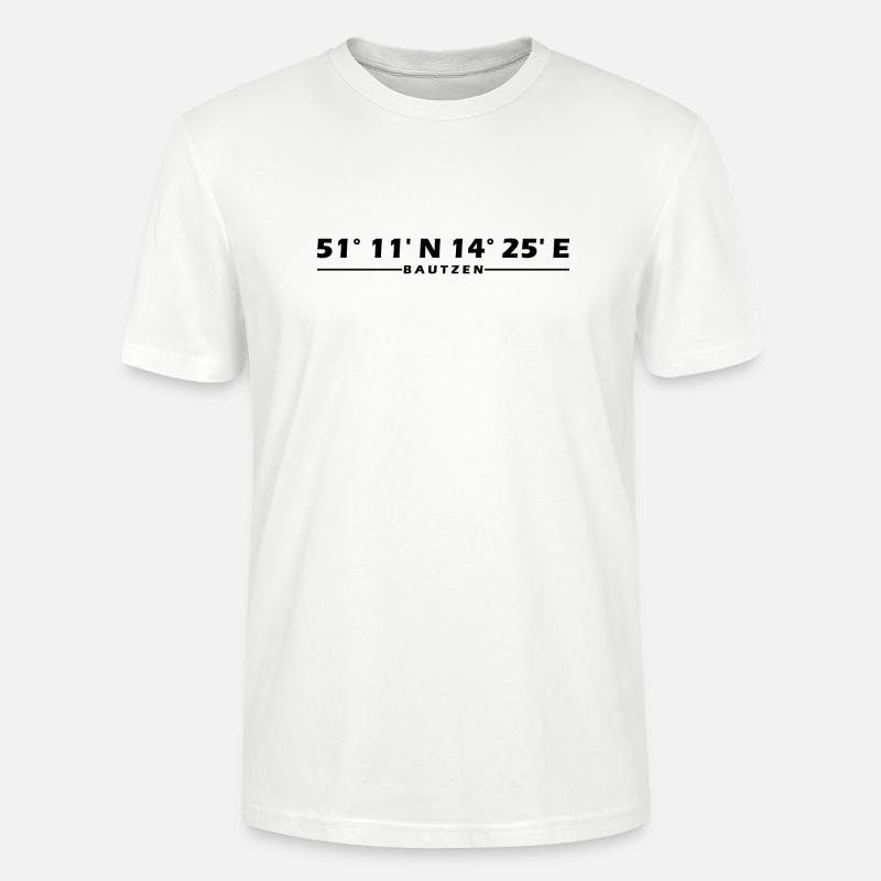 Coordonnées de Bautzen - T-shirt bio CRAFTER Stanley Stella Unisexe - blanc