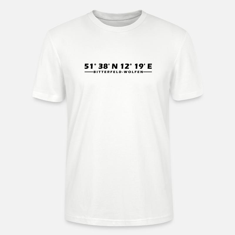 Bitterfeld-Wolfen coordinates - Stanley/Stella CRAFTER Unisex Organic T-Shirt - white