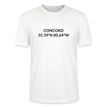 Concord, Caroline du Nord, États-Unis Coordonnées - T-shirt bio CRAFTER Stanley Stella Unisexe - blanc - Devant - Alina (178cm) & Michal (187cm)