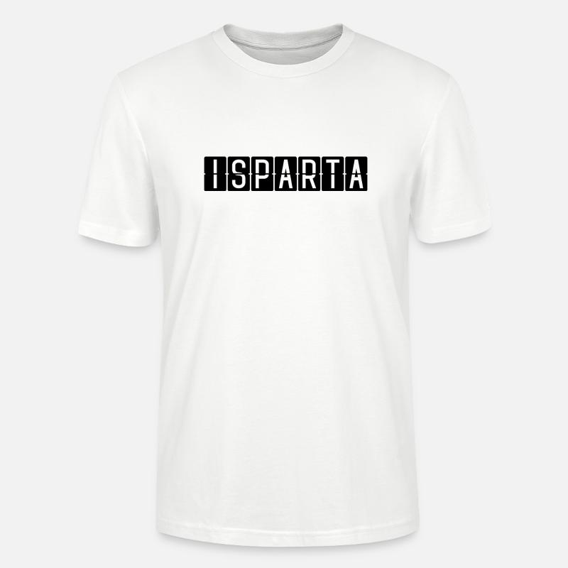 Panneau de l’aéroport d’Isparta - T-shirt bio CRAFTER Stanley Stella Unisexe - blanc