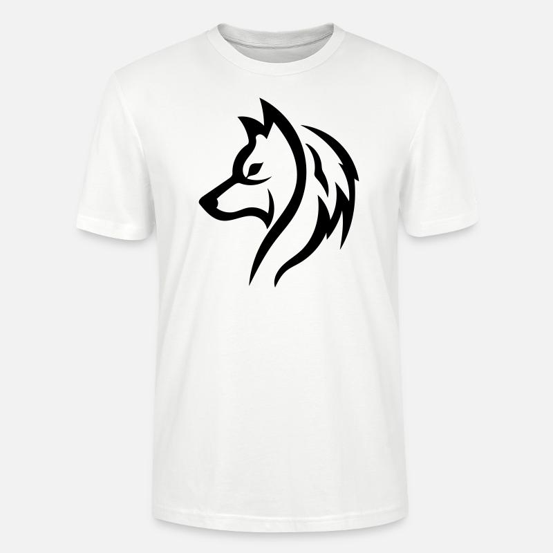 Wolf - Stanley/Stella CRAFTER Unisex Organic T-Shirt - white
