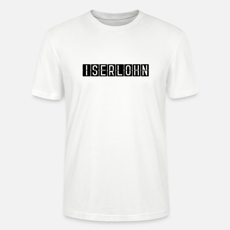 Iserlohn Flughafentafel - Stanley/Stella Unisex Bio-T-Shirt CRAFTER - Weiß