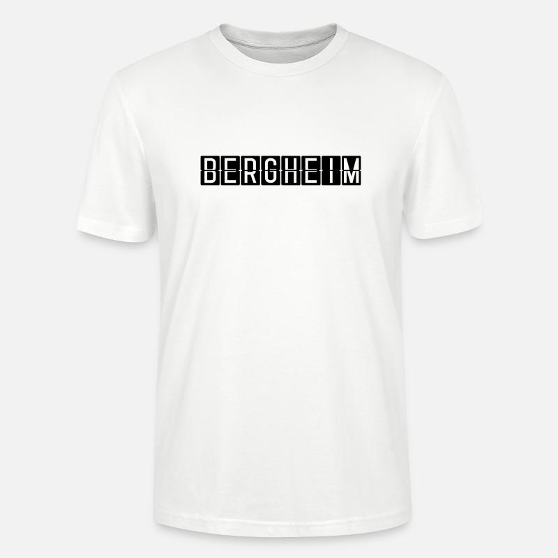 Bergheim Flughafentafel - Stanley/Stella Unisex Bio-T-Shirt CRAFTER - Weiß