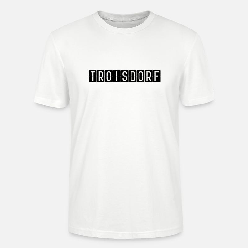 Troisdorf Flughafentafel - Stanley/Stella Unisex Bio-T-Shirt CRAFTER - Weiß