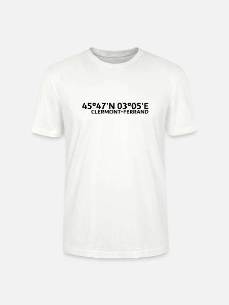 Coordonnées clermont-ferrand - T-shirt bio CRAFTER Stanley Stella Unisexe - blanc