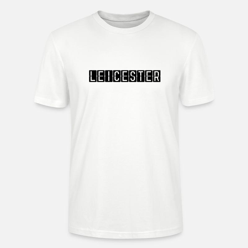 Leicester Flughafentafel - Stanley/Stella Unisex Bio-T-Shirt CRAFTER - Weiß