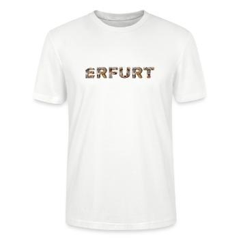 Erfurt Hund - Stanley/Stella Unisex Bio-T-Shirt CRAFTER - Weiß - Vorne - Alina (178cm) & Michal (187cm)