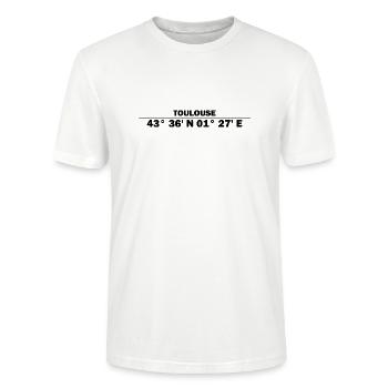 Toulouse coordinates - Stanley/Stella CRAFTER Unisex Organic T-Shirt - white - Front - Alina (178cm) & Michal (187cm)