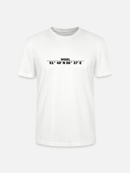 Wesel Coordinates - Stanley/Stella CRAFTER Unisex Organic T-Shirt - white