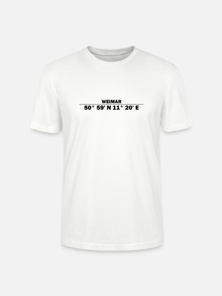 Weimar Coordinates - Stanley/Stella CRAFTER Unisex Organic T-Shirt - white