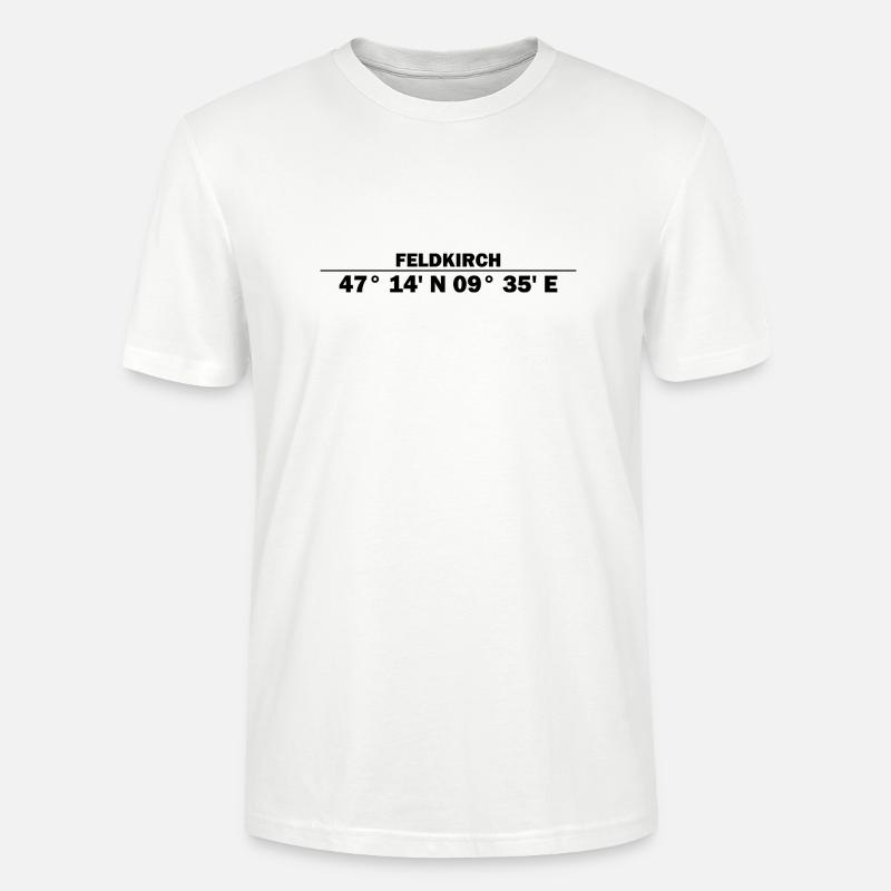 Coordonnées de Feldkirch - T-shirt bio CRAFTER Stanley Stella Unisexe - blanc
