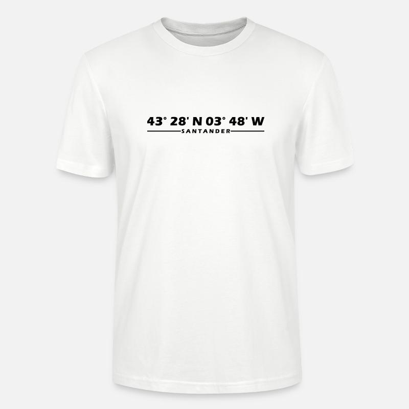Coordonnées santander - T-shirt bio CRAFTER Stanley Stella Unisexe - blanc