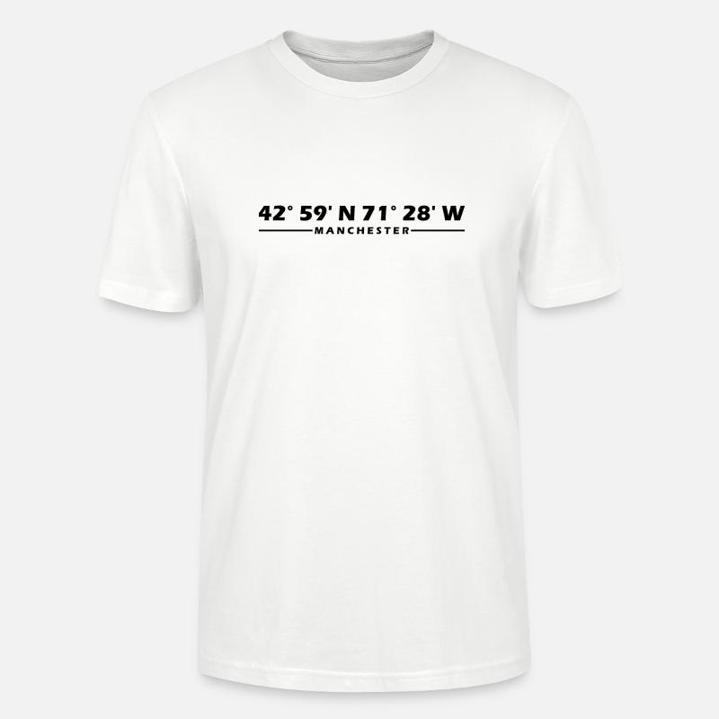 Coordonnées de Manchester - T-shirt bio CRAFTER Stanley Stella Unisexe - blanc