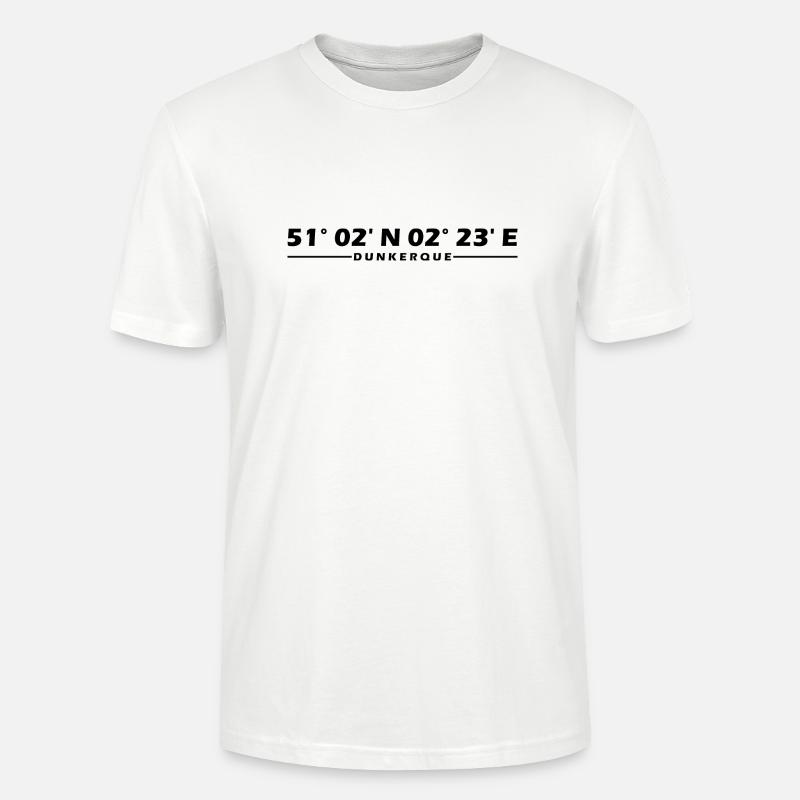 Coordonnées de Dunkerque - T-shirt bio CRAFTER Stanley Stella Unisexe - blanc