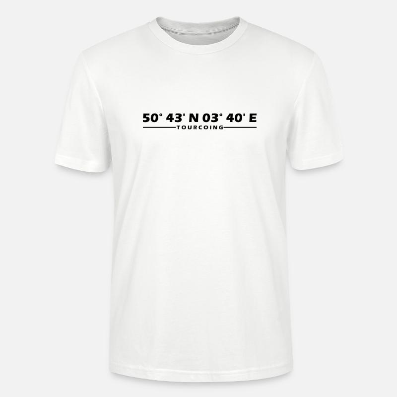 Coordonnées de tourcoing - T-shirt bio CRAFTER Stanley Stella Unisexe - blanc