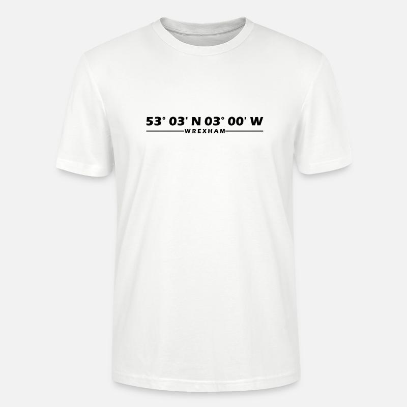 Wrexham Coordinates - Stanley/Stella CRAFTER Unisex Organic T-Shirt - white