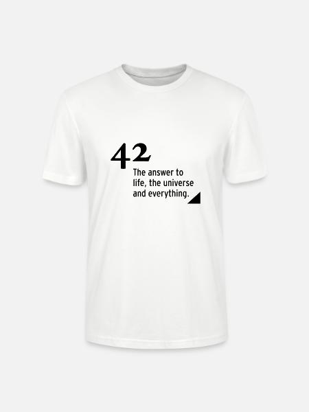 42 - the answer - Stanley/Stella Unisex Bio-T-Shirt CRAFTER - Weiß