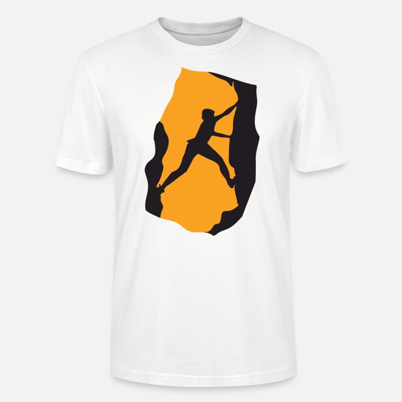 Rock Climbing - T-shirt bio CRAFTER Stanley Stella Unisexe - blanc