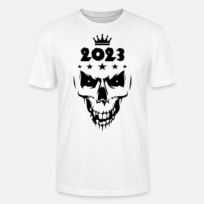 2023 Crâne - T-shirt bio CRAFTER Stanley Stella Unisexe - blanc