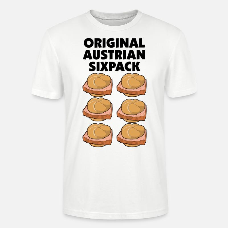 original austrian Sixpack - Sechsertragerl - Stanley/Stella Unisex Bio-T-Shirt CRAFTER - Weiß