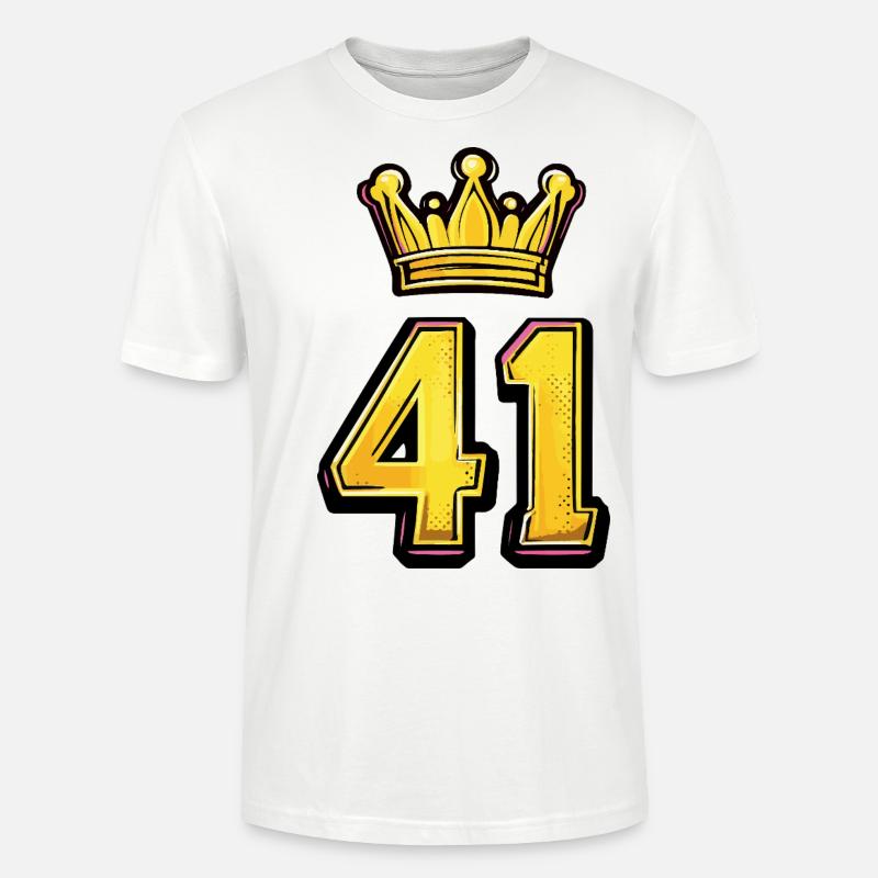 Couronne à 41 chiffres - T-shirt bio CRAFTER Stanley Stella Unisexe - blanc