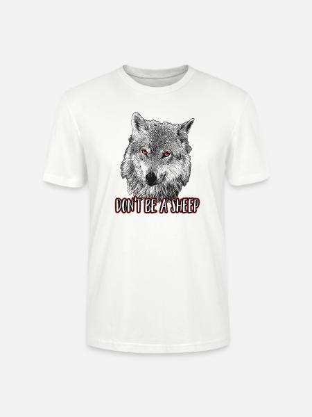 Don't be a sheep - Stanley/Stella CRAFTER Unisex Organic T-Shirt - white