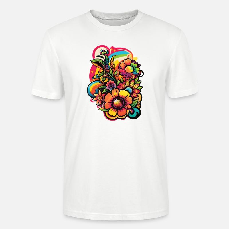 Fleur Conception de fleurs - T-shirt bio CRAFTER Stanley Stella Unisexe - blanc