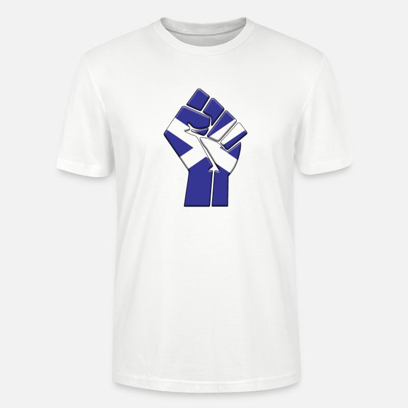 Ecosse Royaume-Uni Drapeau Pays écossais - T-shirt bio CRAFTER Stanley Stella Unisexe - blanc