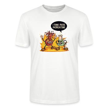 Vous réagissez de manière excessive - T-shirt bio CRAFTER Stanley Stella Unisexe - blanc - Devant - Alina (178cm) & Michal (187cm)