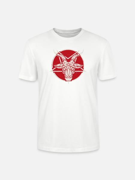 Baphomet Satanic Goat Satan Devil Okkulte - Stanley/Stella Unisex Bio-T-Shirt CRAFTER - Weiß