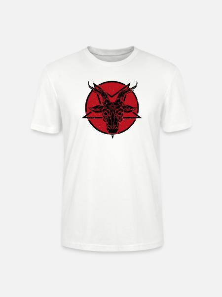 Baphomet Satanic Goat Satan Devil Okkulte - Stanley/Stella Unisex Bio-T-Shirt CRAFTER - Weiß