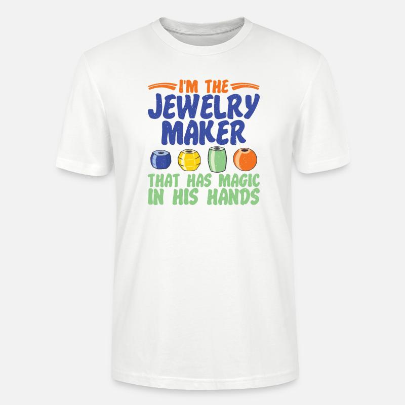 Ich Bin Schmuckhersteller Experte - Stanley/Stella Unisex Bio-T-Shirt CRAFTER - Weiß
