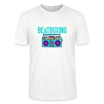 Vous n’êtes pas un amateur de beatboxing - T-shirt bio CRAFTER Stanley Stella Unisexe - blanc - Devant - Alina (178cm) & Michal (187cm)