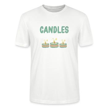Making candles is Passion Candle Maker Candle - Stanley/Stella CRAFTER Unisex Organic T-Shirt - white - Front - Alina (178cm) & Michal (187cm)