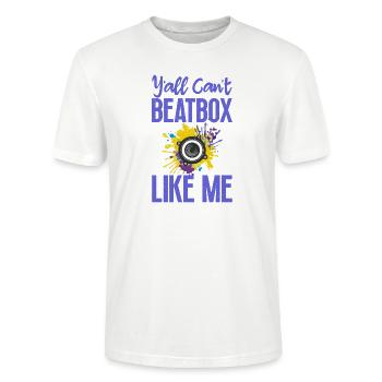 Can’t Beatbox Beatboxing Lover Beatboxer - T-shirt bio CRAFTER Stanley Stella Unisexe - blanc - Devant - Alina (178cm) & Michal (187cm)