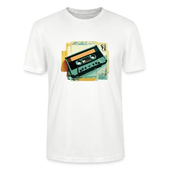Cassette - Stanley/Stella CRAFTER Unisex Organic T-Shirt - white - Front - Alina (178cm) & Michal (187cm)
